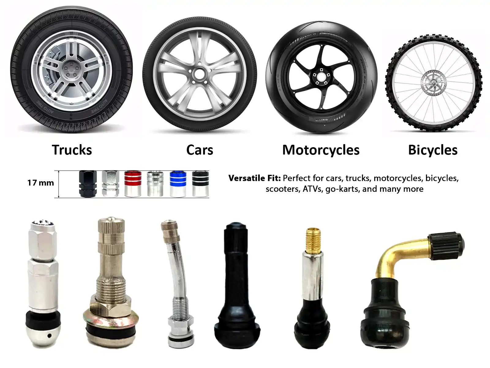 BBS Tapones De Válvula Bici Fuerza Pro